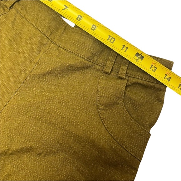 Elevenses Anthropologie Boho Tweed Brown Green Mid Rise Shorts Size 2 - Picture 8 of 10